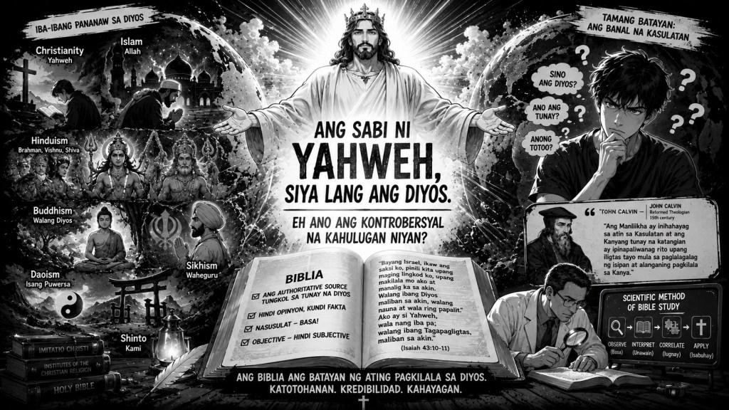 Ang Sabi ni Yahweh, Siya Lang ang Diyos. Eh Ano ang Kontrobersyal na Kahulugan niyan?